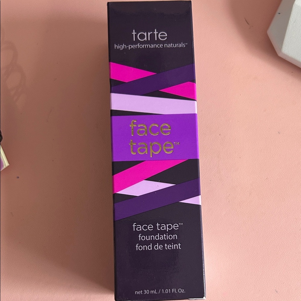 Tarte Face Tape Foundation with Purple and Pink Accents